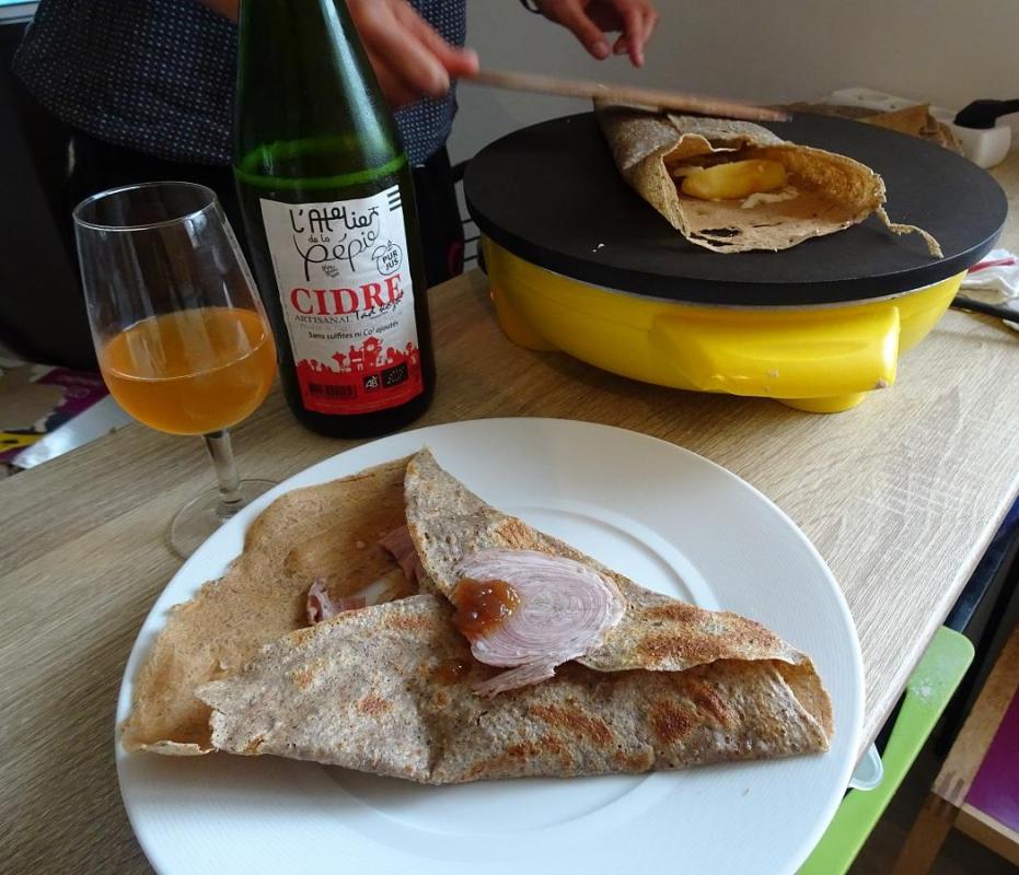 Crêpe blé noir et cidre breton ŒnoSkol