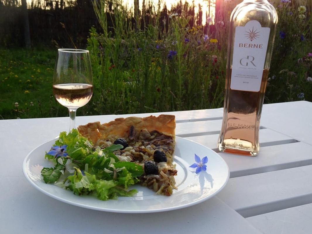 Pissaladière et Rosé de Provence ŒnoSkol formation à la dégustation et l'œnologie