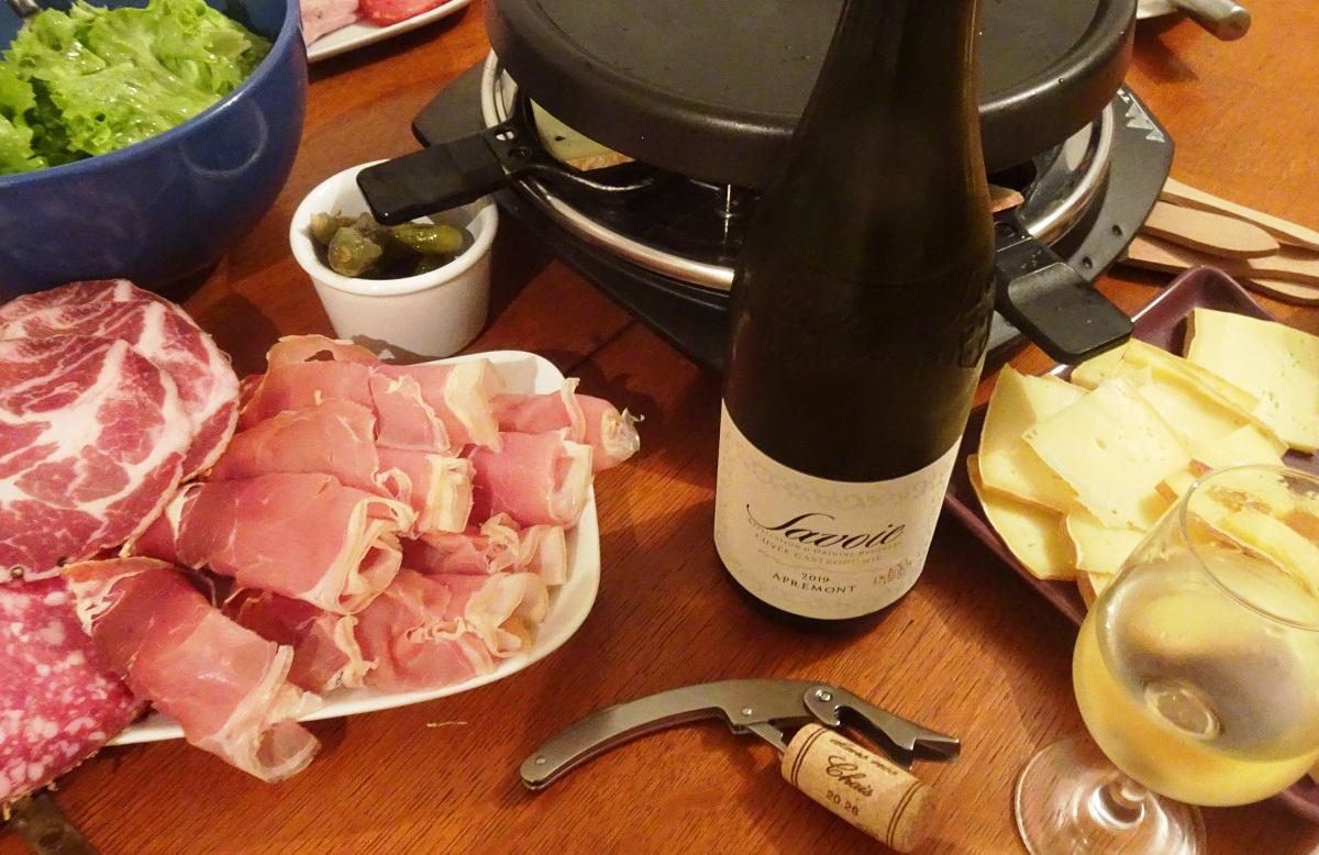 Raclette vin Savoie Apremont Jacquère ŒnoSkol