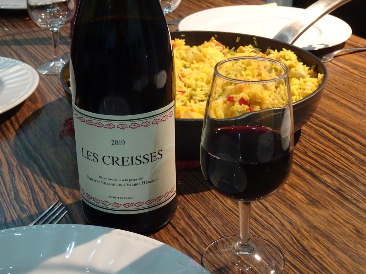 Les creisses paella vin languedoc Philippe Chesnelong